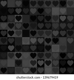 abstract vector background with hearts
