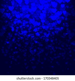 Abstract vector background with hearts