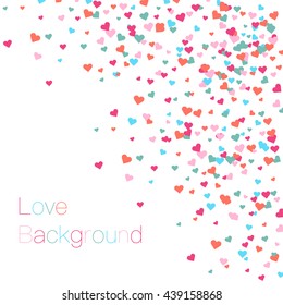 Abstract vector background with hearts. Vector illustration EPS 10.