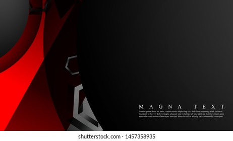 Abstract vector background with hexagon overlapping pattern. Vector illustration for any background. color red. suitable for your background design