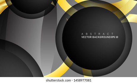 Abstract vector background with hexagon overlapping pattern. Vector illustration for any background. color gold . suitable for your background design