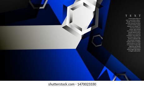 Abstract vector background with hexagon overlapping pattern. Vector illustration for any background. . suitable for your background design