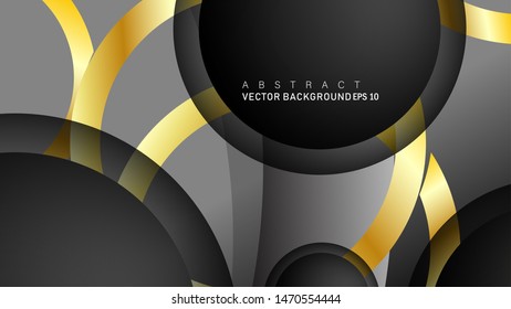 Abstract vector background with hexagon overlapping pattern. Vector illustration for any background. color gold . suitable for your background design