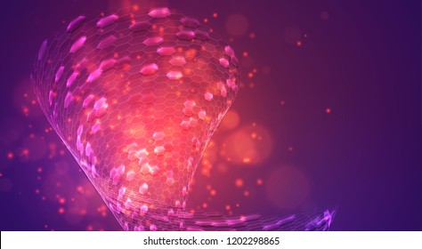 abstract vector background with hexagons. 3d design