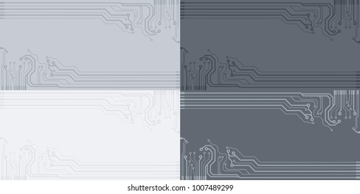 Abstract vector background with high tech circuit board. Microchip background. EPS10 vector