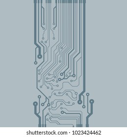 Abstract vector background with high tech circuit board.