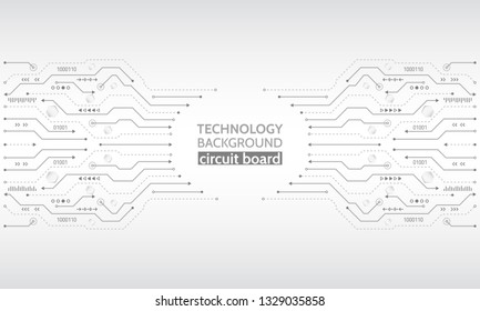 Abstract vector background with high tech circuit board