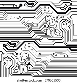 Abstract vector background with high tech circuit board. Microchip background. EPS10 vector