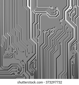 Abstract vector background with high tech circuit board. Microchip background. EPS10 vector