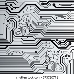 Abstract vector background with high tech circuit board. Microchip background. EPS10 vector