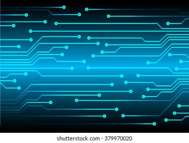 abstract vector background with high tech blue circuit board.