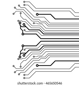 Abstract vector background with high tech circuit board. Microchip background. EPS10 vector