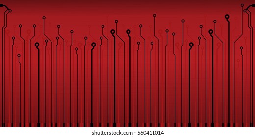 Abstract vector background with high tech circuit board. Microchip background. EPS10 vector