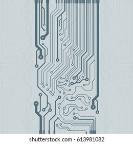 Abstract vector background with high tech circuit board