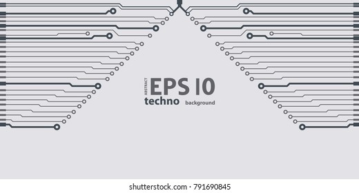 Abstract vector background with high tech circuit board. Microchip background. EPS10 vector
