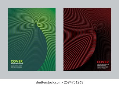 Abstract vector background with hypnotic spiral patterns. A modern design featuring smooth gradient lines from a vortex effect, for cover, digital artwork, annual reports.