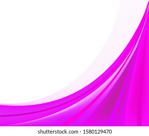 Abstract vector background illustration art design pink purple curve	