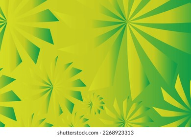Abstract vector background with an illustration of blooming flowers in gradient colors