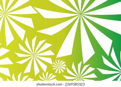 Abstract vector background with an illustration of blooming flowers in gradient colors