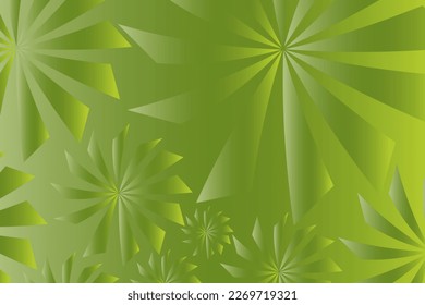 Abstract vector background with an illustration of blooming flowers in gradient colors