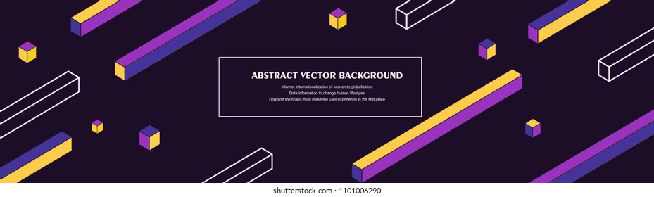 Abstract vector background illustration with colorful geometric shape cover background
