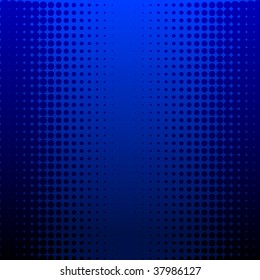Abstract vector background illustration of a darkblue halftone