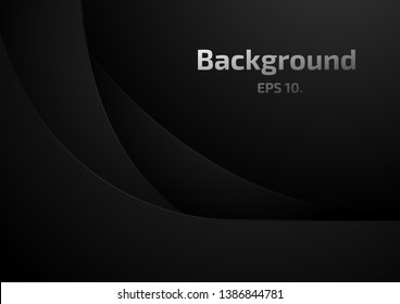 Abstract vector background illustration Paper cutting and black and white chasing