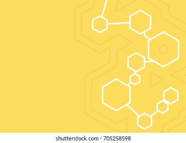 abstract vector background - vector illustration. pattern hexagons grey with structure of honeycomb and space to write your text. Template with place for logo, business card. Stylish modern background