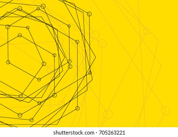 abstract vector background - vector illustration. pattern hexagons with structure of honeycomb and space to write your text. Template with place for logo, business card. Stylish modern background