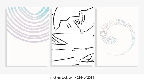 abstract vector background illustration set 