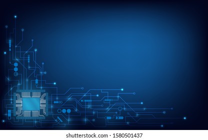 Abstract vector background image, technology, electric circuit