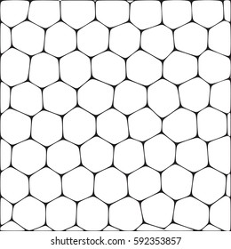 Abstract vector background imitating honeycombs. Net from cells of organic form.