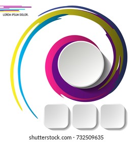 Abstract vector background. Infographic with four options.