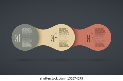 abstract vector background with infographic steps eps10 illustration