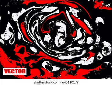 Abstract vector background. Ink marble texture