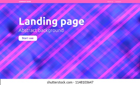 Abstract vector background for landing page