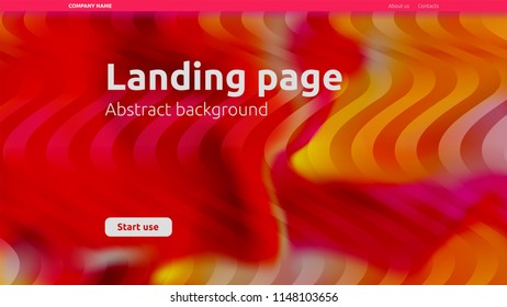 Abstract vector background for landing page