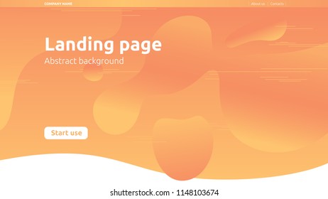 Abstract vector background for landing page