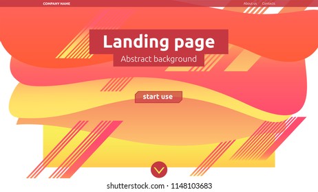 Abstract vector background for landing page