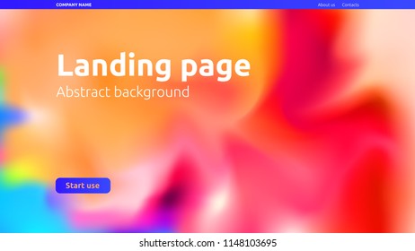 Abstract vector background for landing page