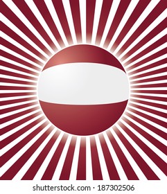 Abstract vector background with Latvian flag.
