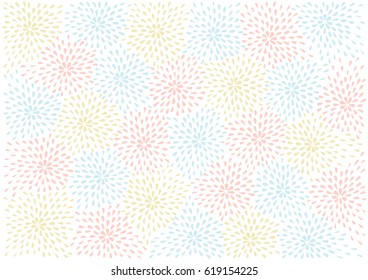 abstract vector background with light pastel flowers