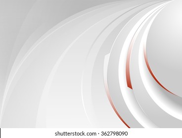 Abstract vector background with light-grey curves