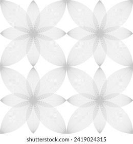 Abstract vector background, line art, geometric vegetal background, seamless pattern