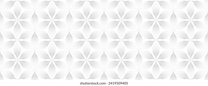 Abstract vector background, line art, geometric vegetal background, seamless pattern
