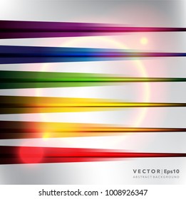 Abstract vector background. Linear background in bright rainbow colors. Linear spectral background. Can be used for poster, brochure, cover and advertisement material. Vector illustration. Eps10.
