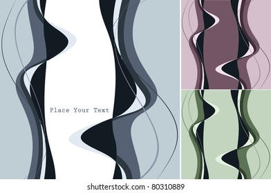 abstract vector background with lines and copy space