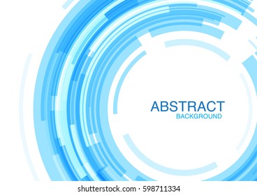 Abstract vector background with lines and curve.White and blue concept.