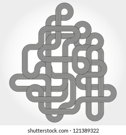 Abstract vector background. Abstract lines poster. Vector illustration