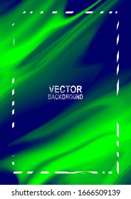 Abstract vector background lit by green fire and empty space for text. Fire banner design template